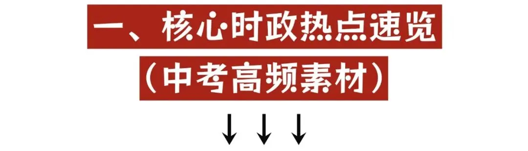 2026中考道法:4大广东时政核心考点,助力冲刺高分 第2张