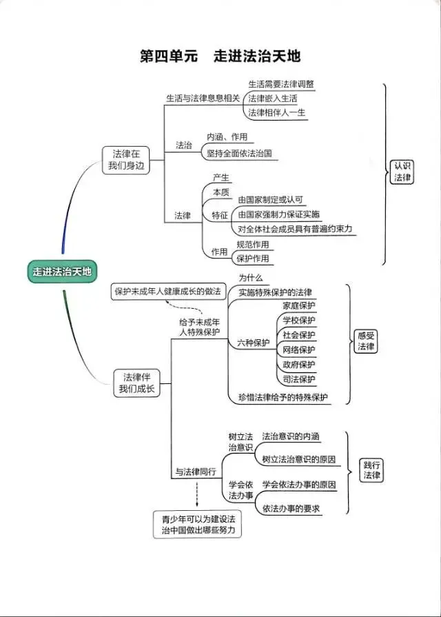 【中考】道德与法治,法制篇,必考收藏-第4张图片-四季读书网