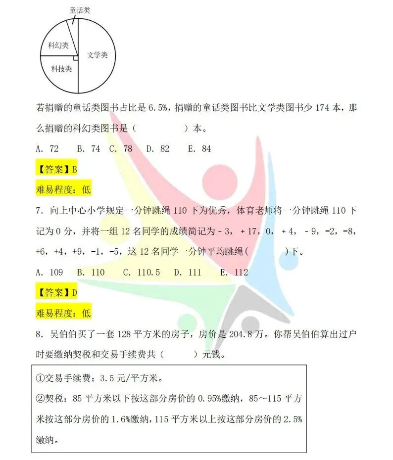 最新!第37届YMO初赛第一赛区真题+答案(1~6年级) 第43张