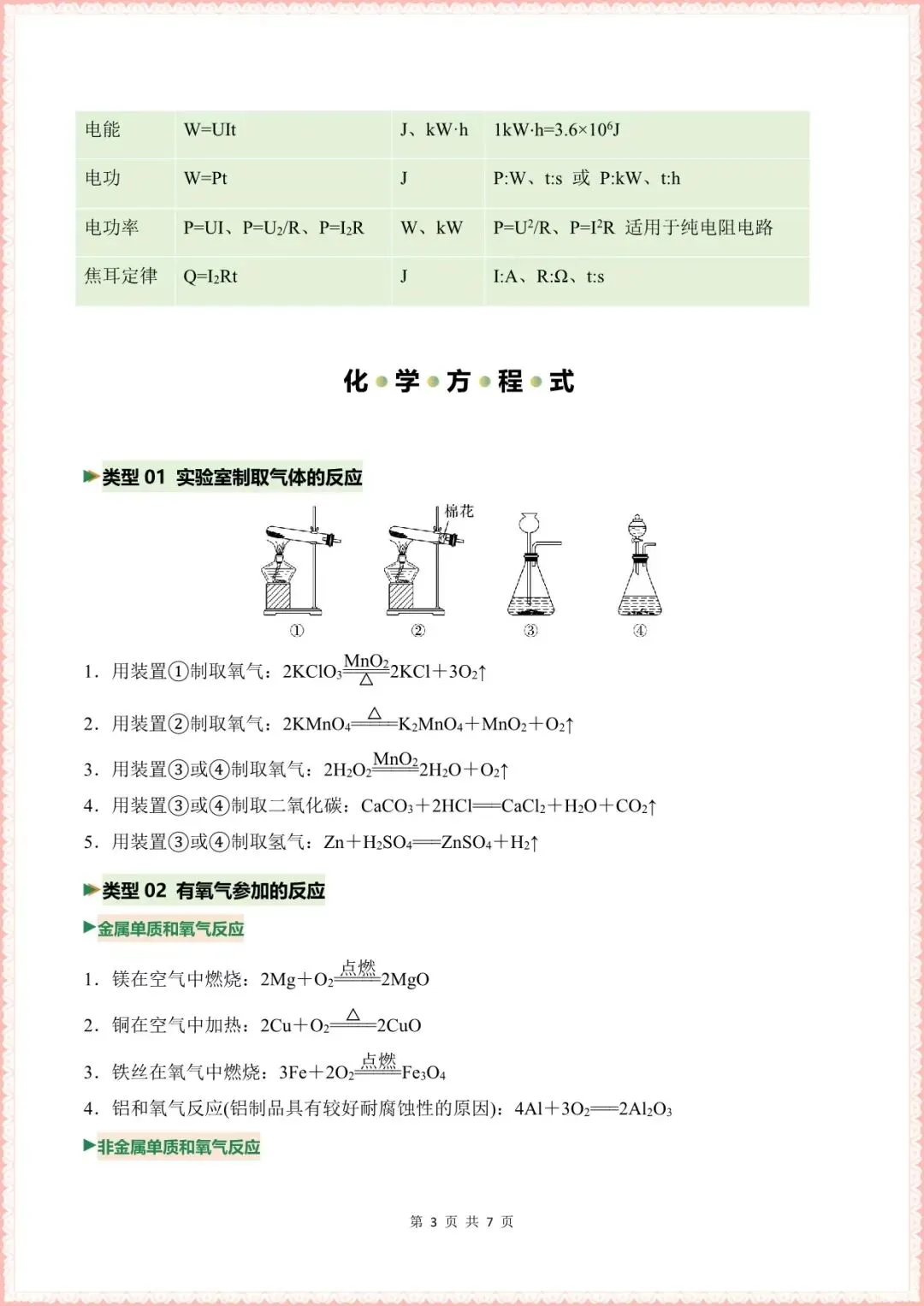【中考科学必考】2026中考必考科学公式(浙江专用可下载打印) 第4张