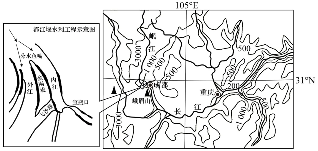 2026年地理中考热点(72)“引大济岷”工程 第16张 2026年地理中考热点(72)“引大济岷”工程 第16张