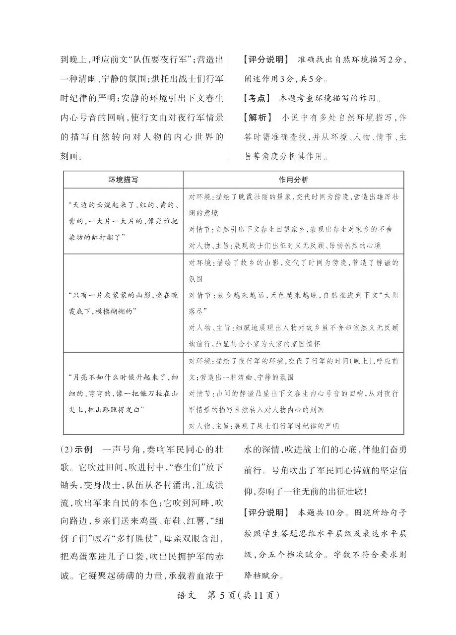 【新题】2026山西中考语文模拟试题 第13张