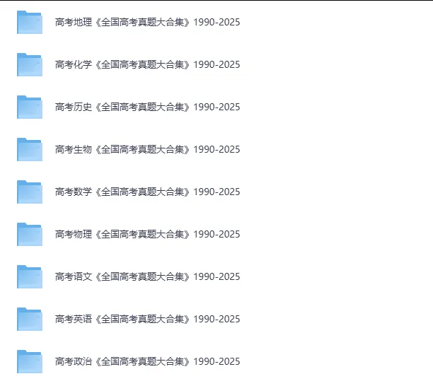 语文/数学/英语等全科全国历年高考真题试卷+答案,PDF可下载打印 第2张