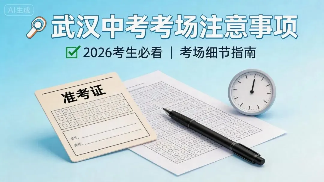 武汉2026中考考场注意事项 第1张
