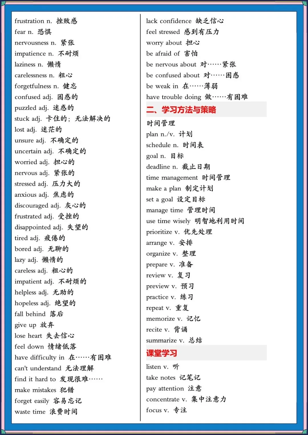 2026 春人教版中考英语写作满文必备高频单词+模板(背诵版)(电子版可打印) 第9张