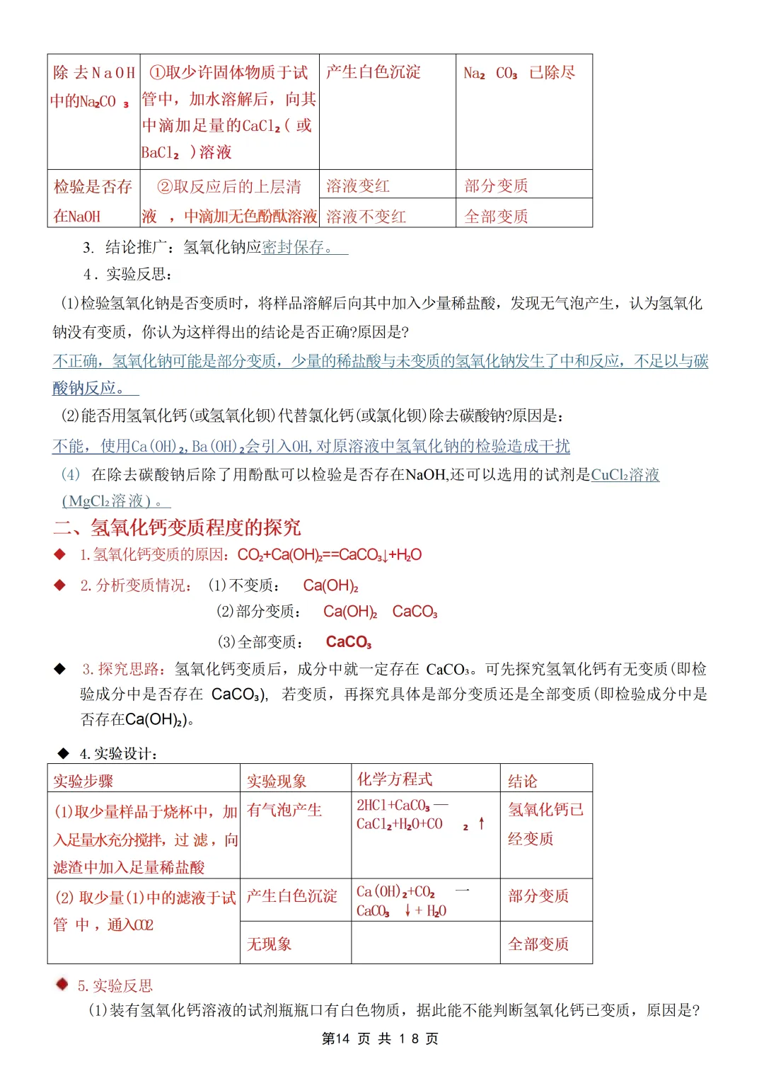 26中考化学【酸碱盐】考点就这几页纸 第14张