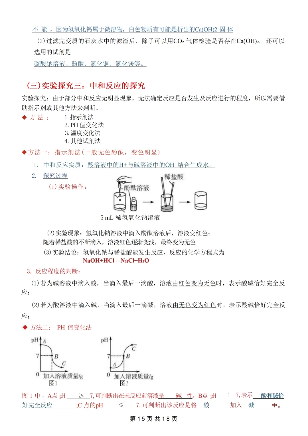 26中考化学【酸碱盐】考点就这几页纸 第15张