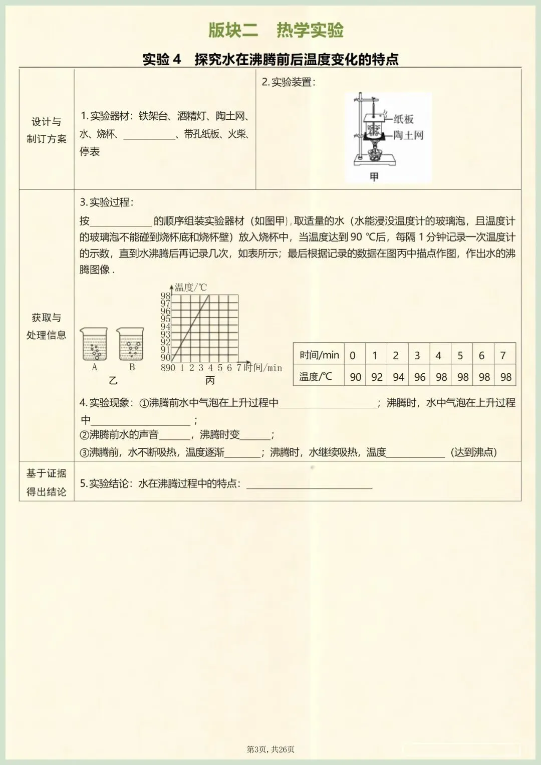 【中考冲刺】2026年中考物理核心实验汇总(含答案)电子版可打印 第5张 【中考冲刺】2026年中考物理核心实验汇总(含答案)电子版可打印 第5张