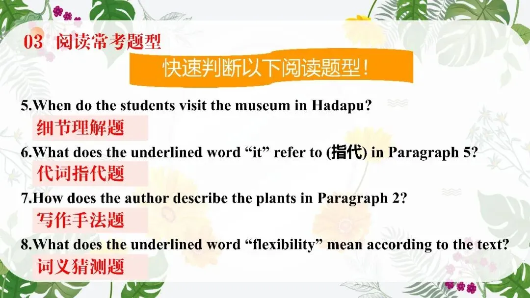 中考英语阅读理解专题复习这样讲太哇塞了! 第12张