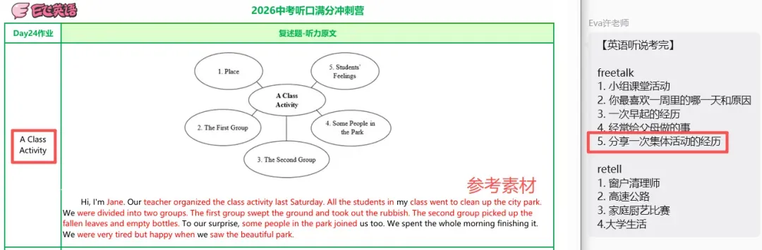 中考听口考试,E 飞英语又双叒叕精准命中 Free Talk 原题! 第2张 中考听口考试,E 飞英语又双叒叕精准命中 Free Talk 原题! 第2张