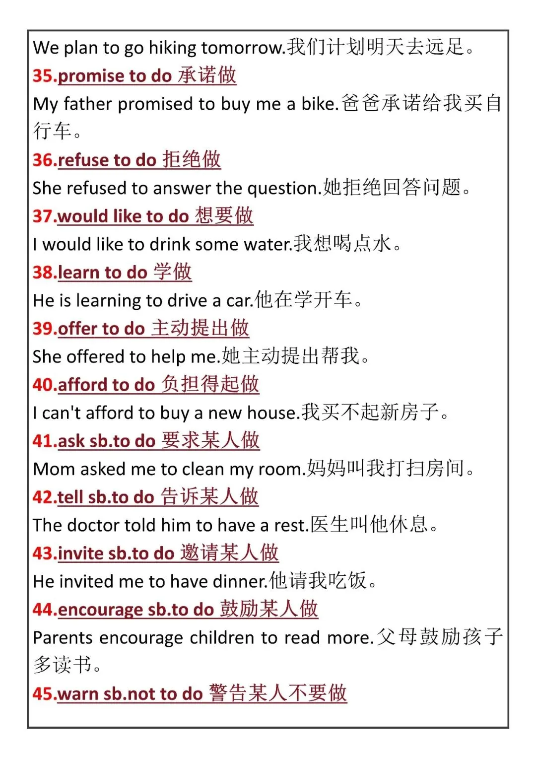 中考英语干货分享|英语老师推荐熬夜背下来的【中考英语必背核心知识点总结】,备考前英语冲刺阶段,背下来!你能拿高分.一件三联领取! 第4张