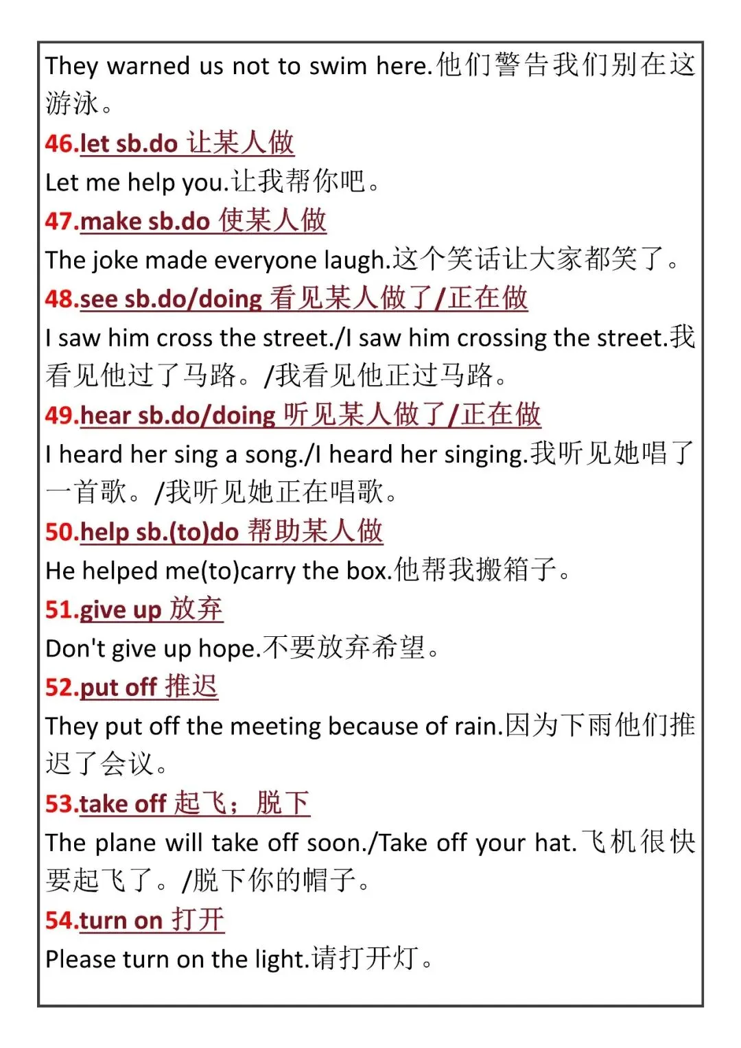 中考英语干货分享|英语老师推荐熬夜背下来的【中考英语必背核心知识点总结】,备考前英语冲刺阶段,背下来!你能拿高分.一件三联领取! 第5张