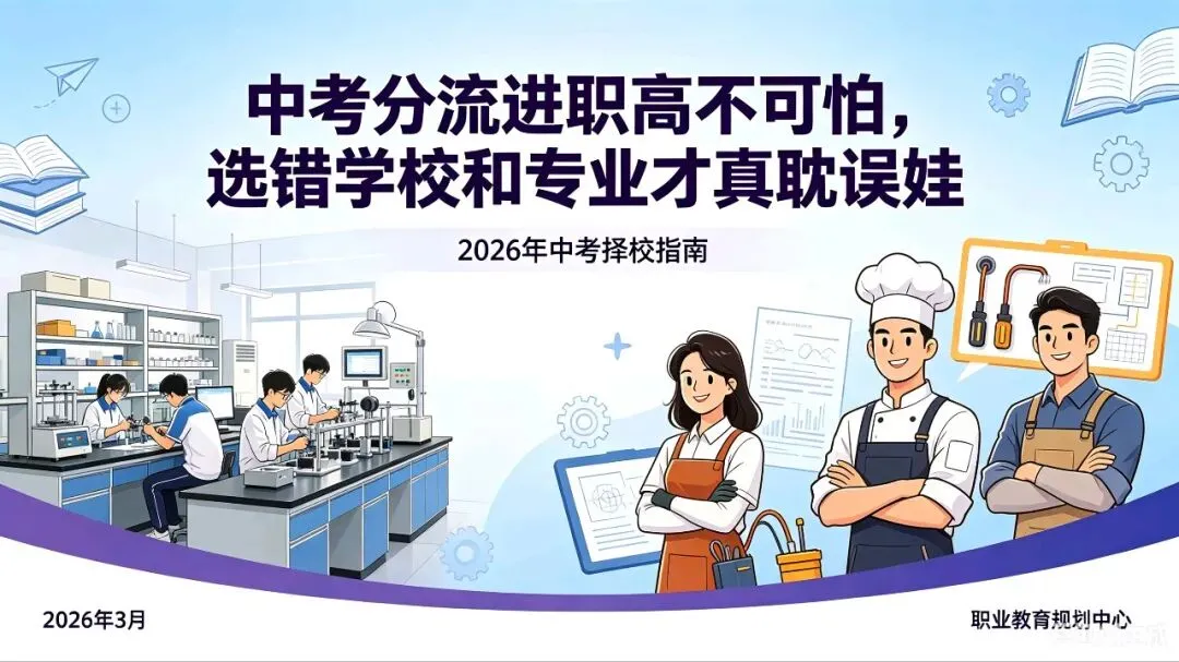 中考分流进职高不可怕,选错学校和专业才真耽误娃! 第1张