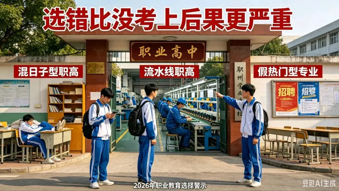 中考分流进职高不可怕,选错学校和专业才真耽误娃! 第2张