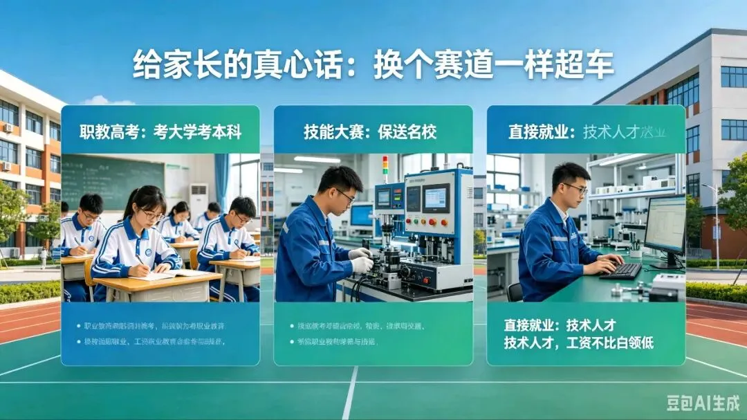 中考分流进职高不可怕,选错学校和专业才真耽误娃! 第6张