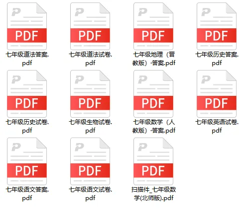 【晋文源】最新初一七年级期末试卷和答案 第4张