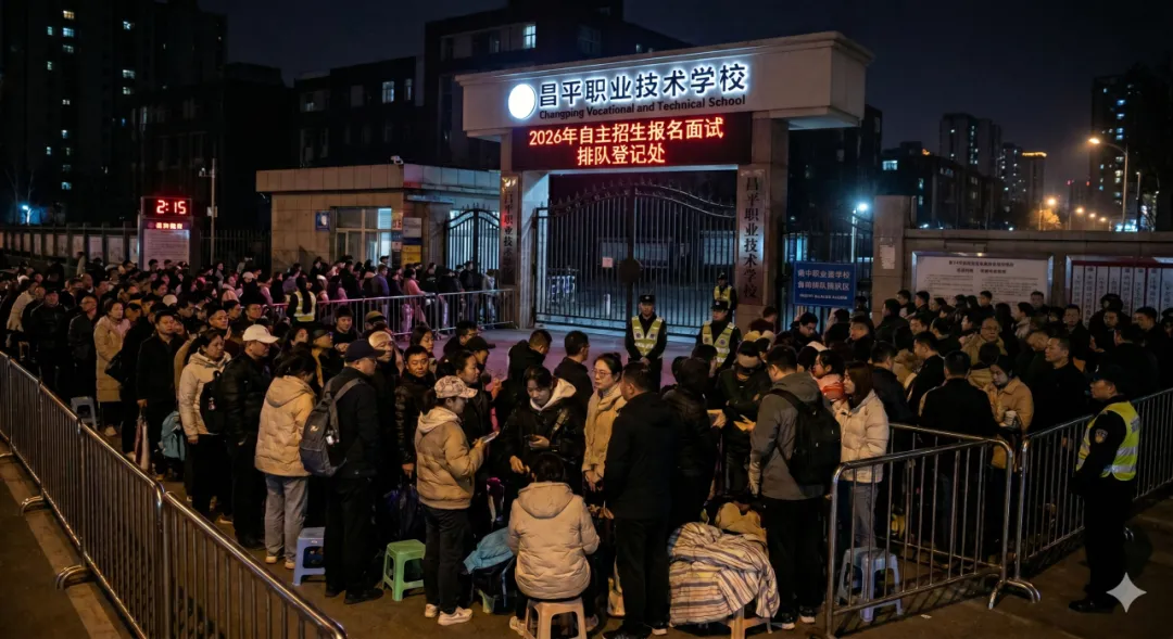 惊呆了!北京中考家长,凌晨3点排队职高面试 第4张 惊呆了!北京中考家长,凌晨3点排队职高面试 第4张