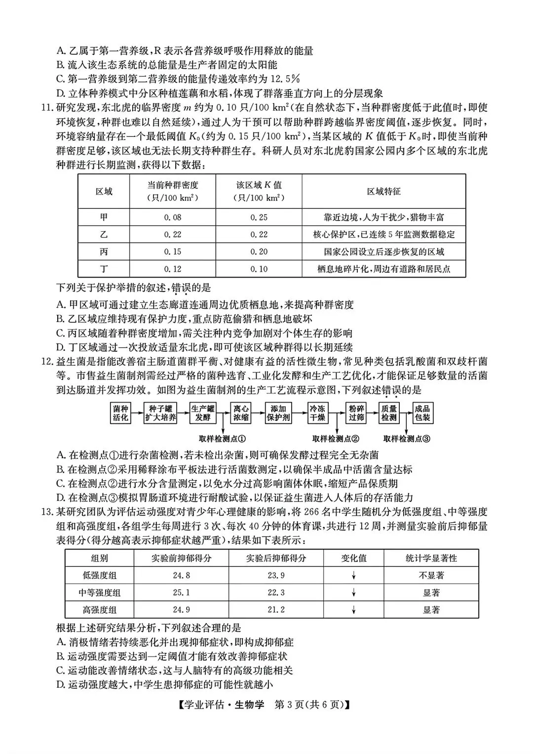 【试卷/高考】2025-2026九师联盟高三下5月生物(含答案)可下载 第3张