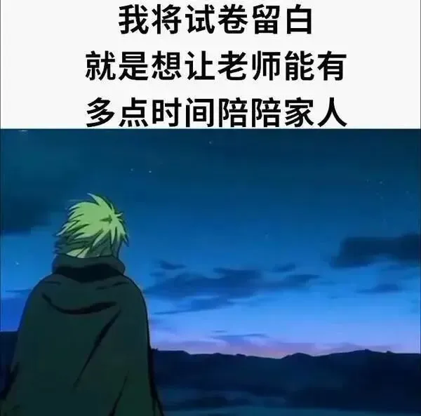 meme梗图第205期丨我将试卷留白就是想让老师能有多点时间陪陪家人 第15张