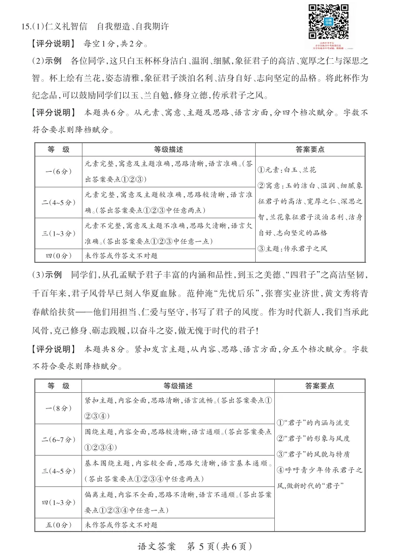 山西2026年中考模拟试题及答案! 第13张 山西2026年中考模拟试题及答案! 第13张