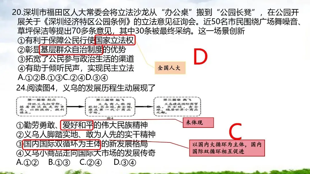 2026年厦门市初中毕业班年级模拟考试道德与法治试题及思维可视化指导 第15张