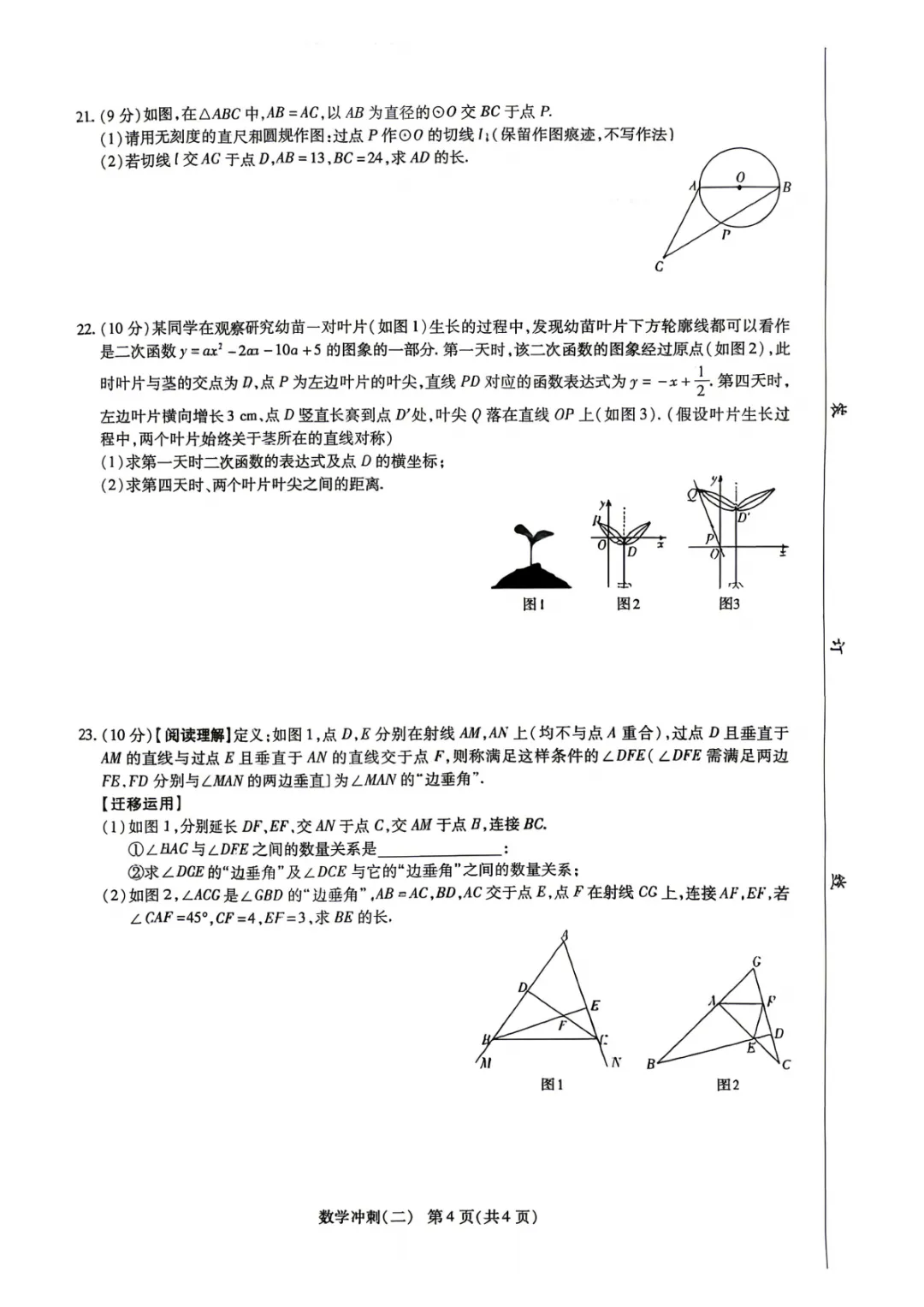 【二模】2026年河南省中招考试模拟冲刺作业(二) 第4张