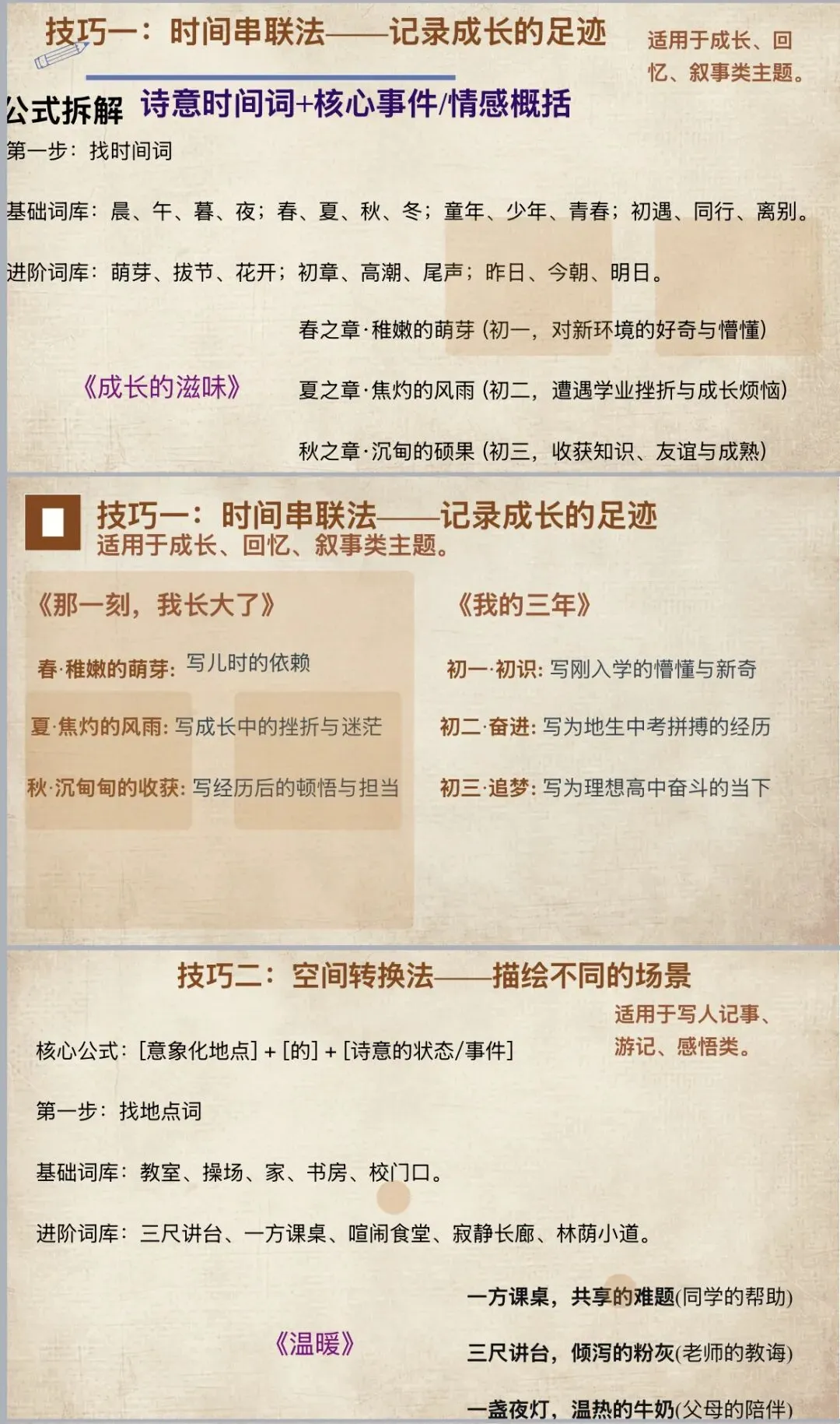 课件|2026年中考语文作文小标题结构专项训练 第3张