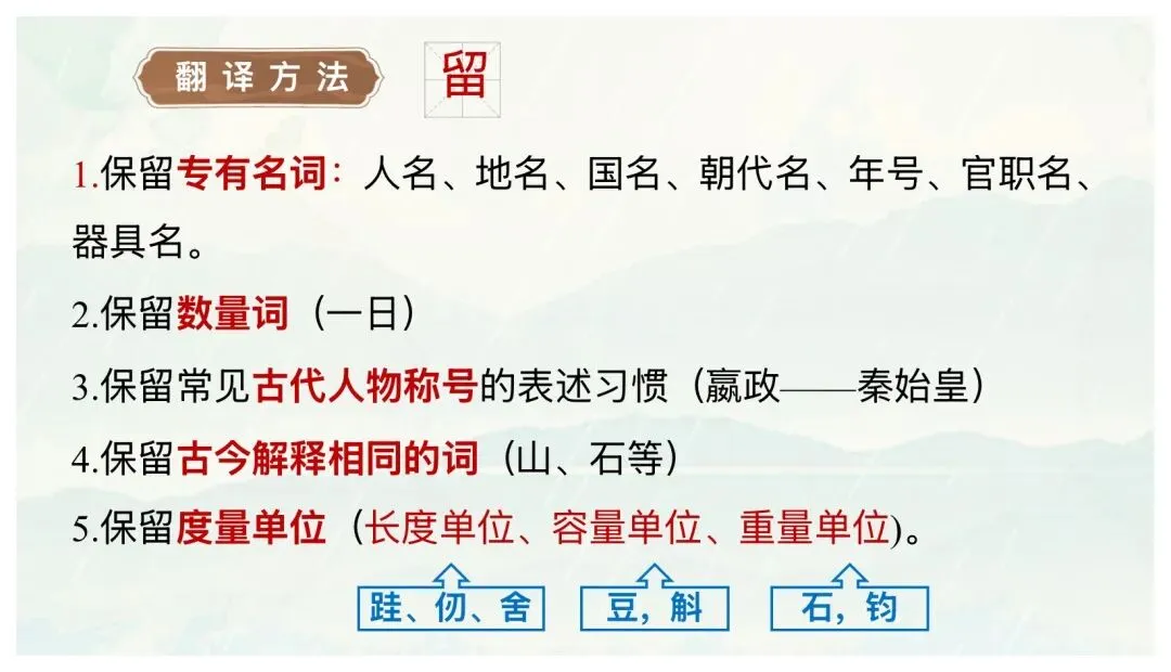 中考文言文翻译这样讲太赞了! 第16张