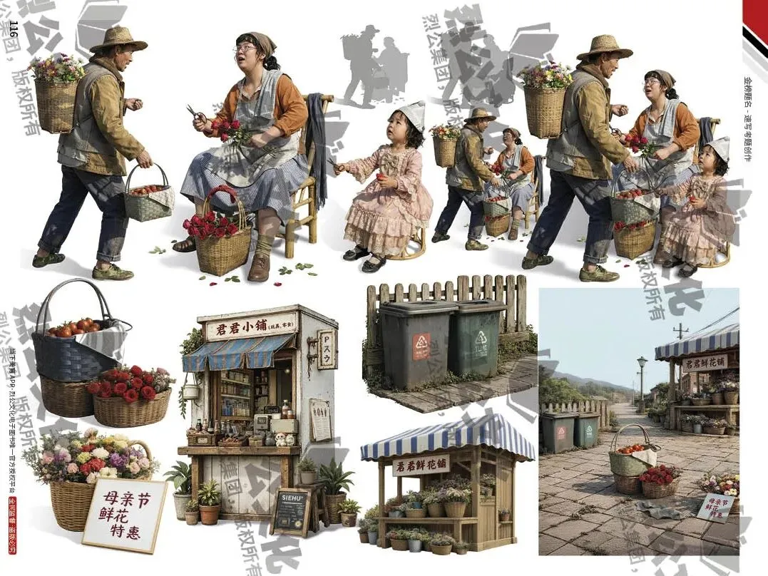 《金榜题名-速写考题创作》从考试题型出发,涵盖改革单人到多人场景、美术鉴赏二创、模板套题、一题多解、创意速写、真题与考月考 第138张