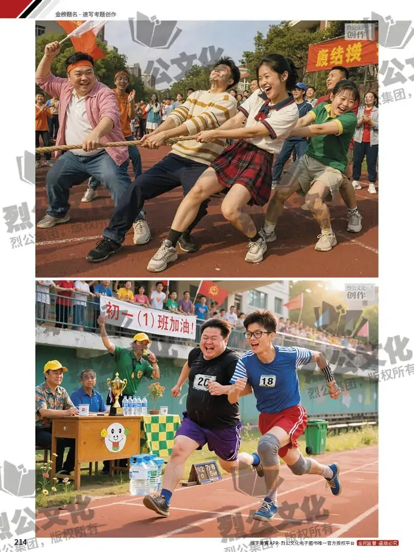 《金榜题名-速写考题创作》从考试题型出发,涵盖改革单人到多人场景、美术鉴赏二创、模板套题、一题多解、创意速写、真题与考月考 第236张