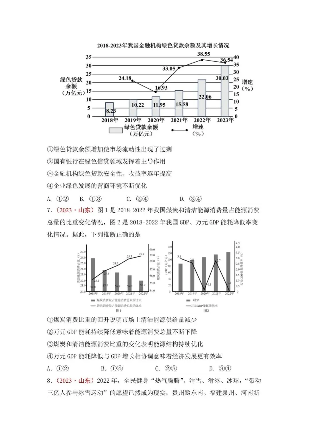 高考政治|山东高考真题选择题集萃(2023-2025) 第5张 高考政治|山东高考真题选择题集萃(2023-2025) 第5张