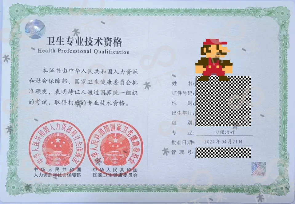 【心理治疗师】报考指南/考试背景、报考条件、现场审核、备考资料、证书样式等超强汇总——附送官方全真电子题库 第27张