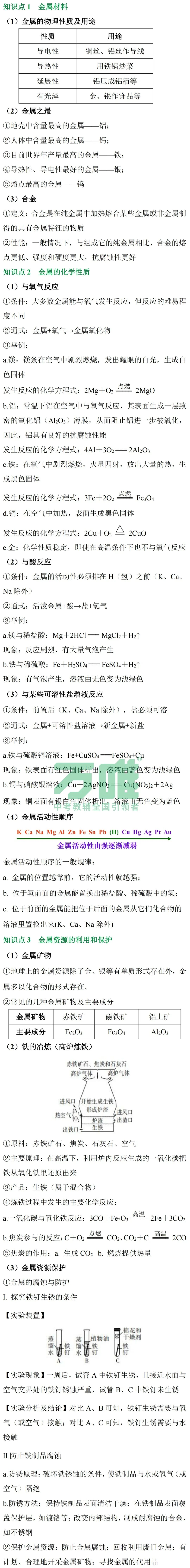 黑白卷团队预测 | 2026中考化学必考知识&题目(可下载打印) 第8张