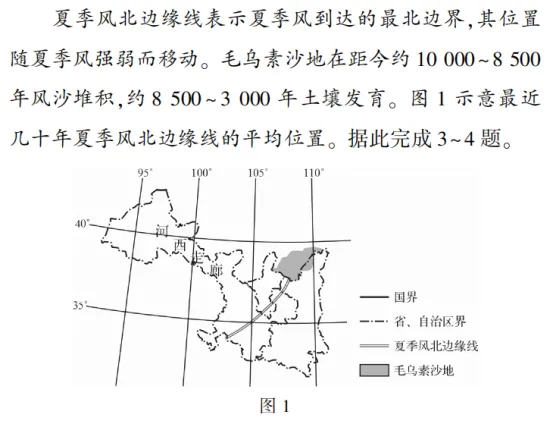 毛乌素沙地:从真题里解锁沙漠与沙地的“身份密码” 第6张 毛乌素沙地:从真题里解锁沙漠与沙地的“身份密码” 第6张
