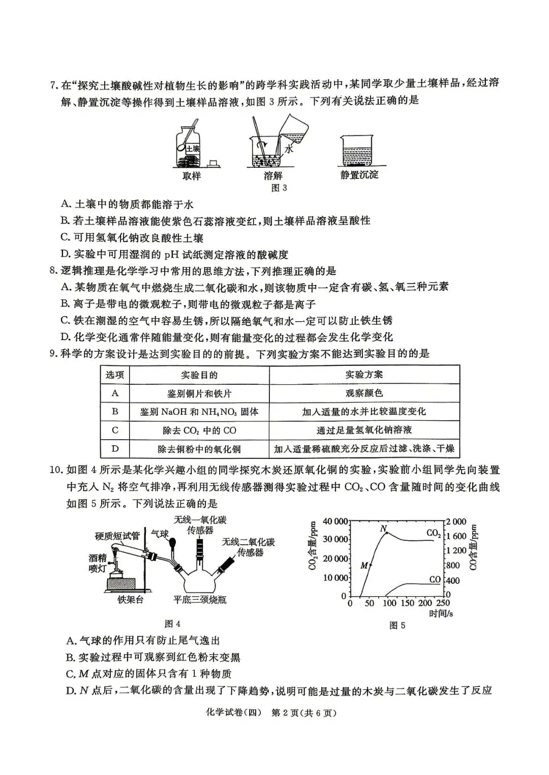 中考化学 | 2026河北省中考预测模拟考试四含答案 第4张