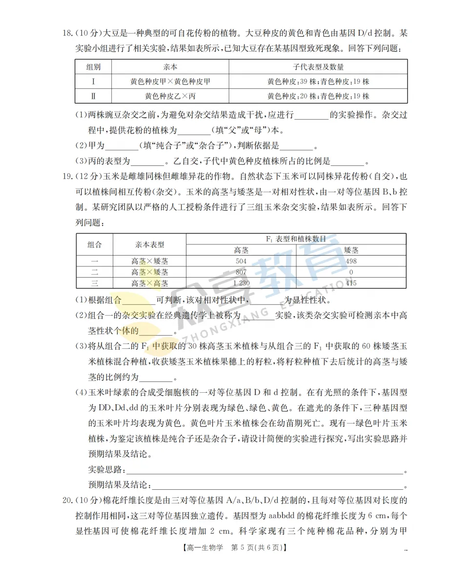 【高一期中试卷】河南省南阳市金太阳联考2026年春季高一年级阶段性学情检及答案(9科全,可下载) 第46张