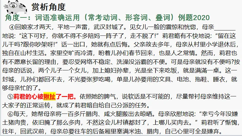【中考复习课例】文学作品阅读——鉴赏技巧(赏析题) 第9张