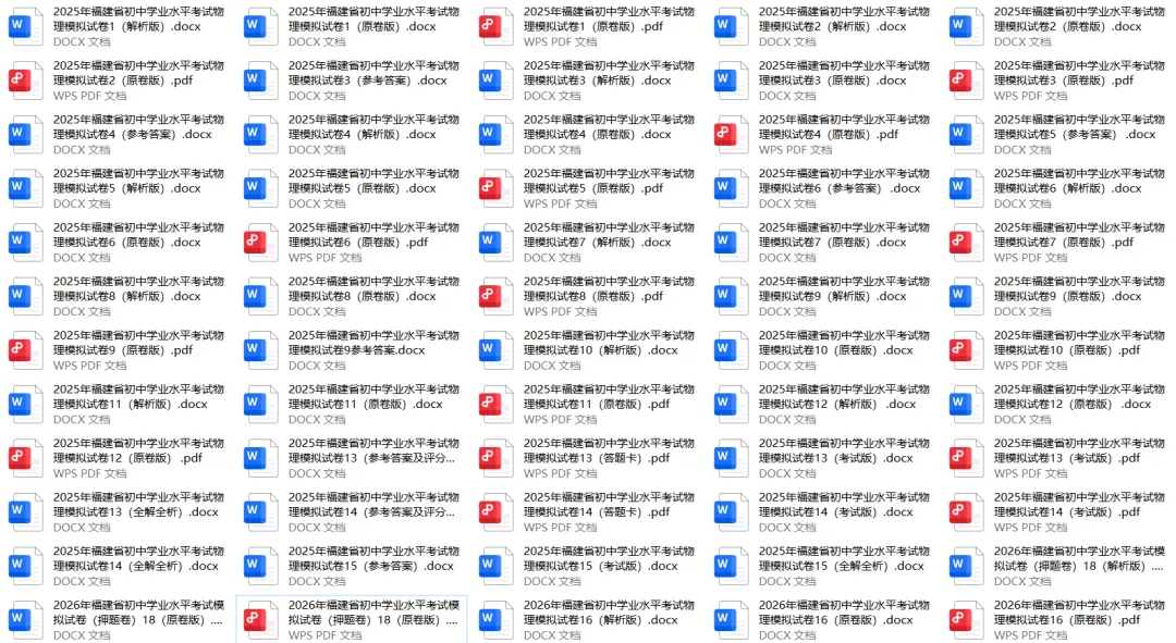 【福建物理】2026年福建省初中学业水平考试物理模拟试卷18【押题卷】(原卷版+解析版) 第2张