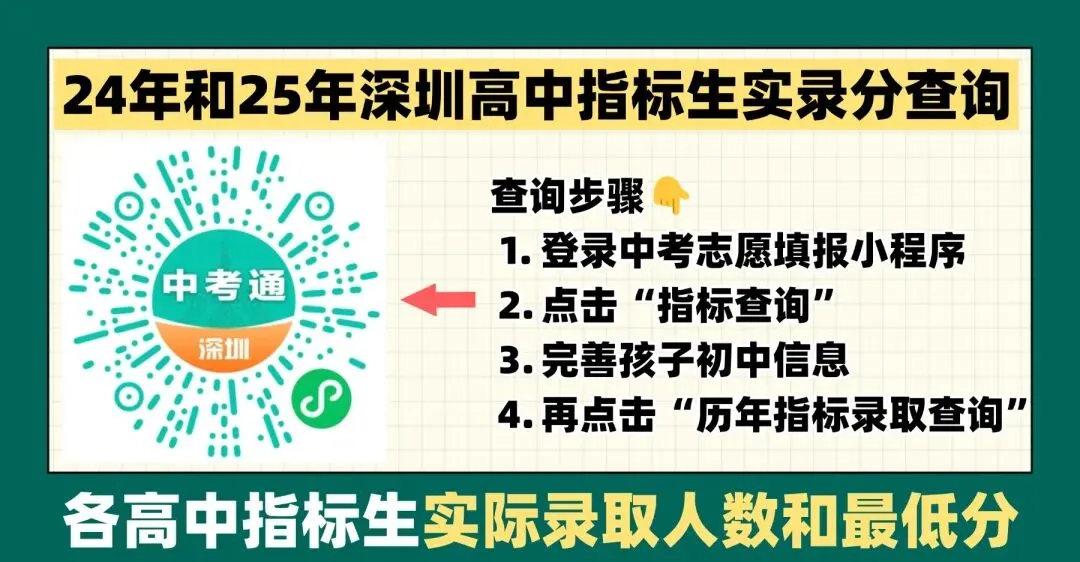 更新!2026深圳中考指标线预测线!447分也能上公办普高? 第1张