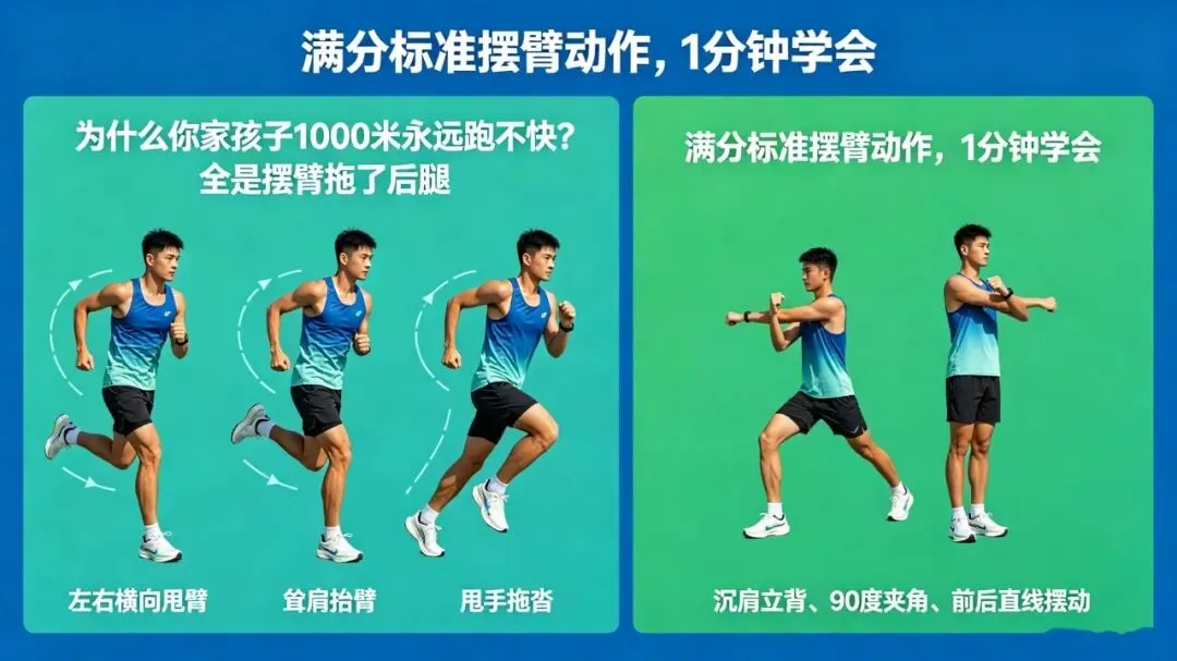 中考1000米从4′30″逆袭到3′40″,不用死练耐力,改对1个动作就够了! 第9张