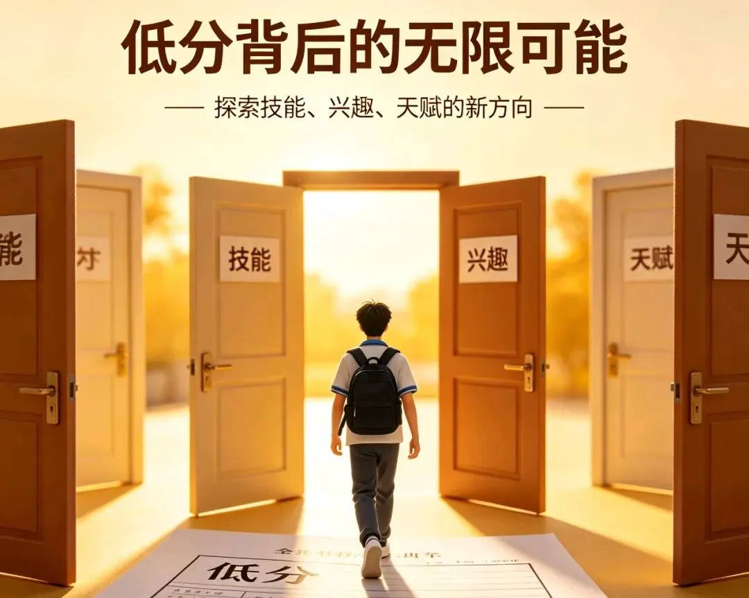 分数不是人生判决书!中考低分孩子,选对赛道比死磕高中更有用 第2张 分数不是人生判决书!中考低分孩子,选对赛道比死磕高中更有用 第2张