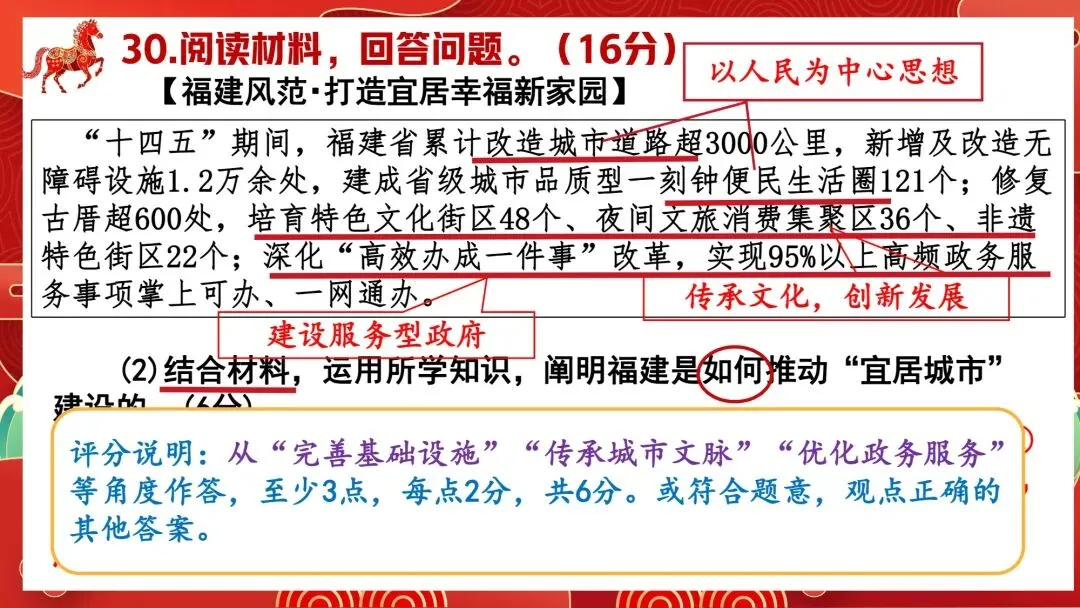 泉州市2026届初中毕业班模拟考试初三道德与法治试题及可视化指导 第29张