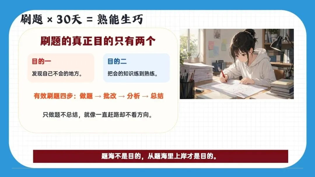 初三九年级中考倒计时冲刺主题班会课件:决战30天,我们勇攀高峰! 第23张