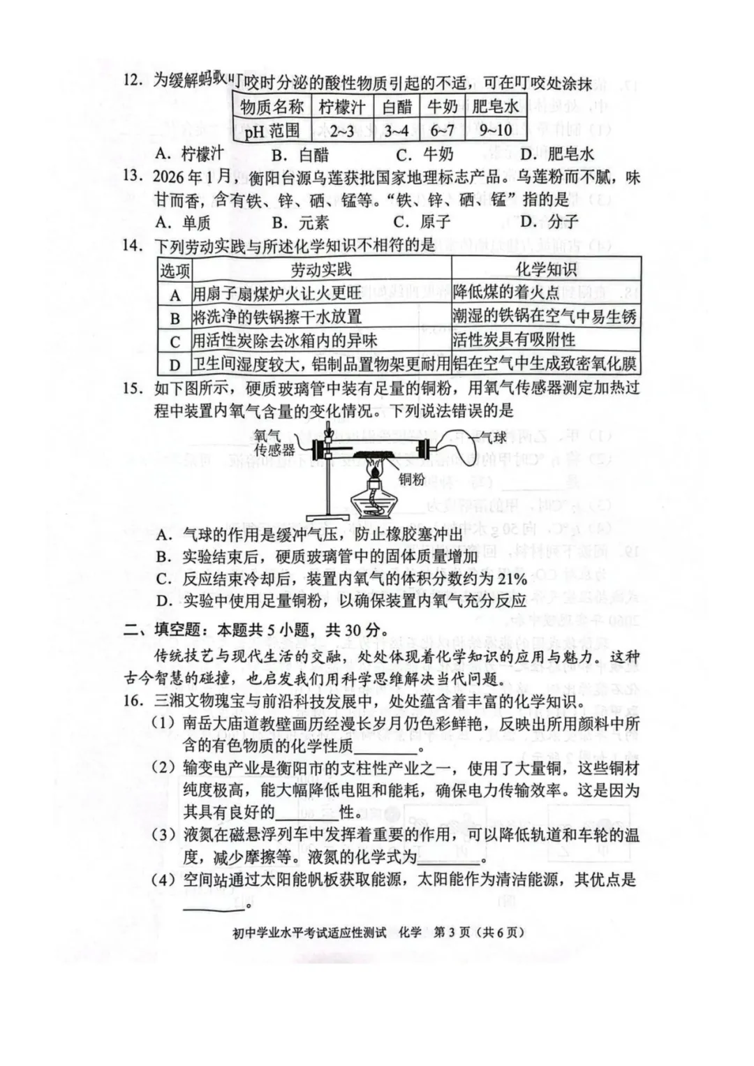 重磅!2026年衡阳中考二模全科试卷+语文深度解析(考前必看) 第51张 重磅!2026年衡阳中考二模全科试卷+语文深度解析(考前必看) 第51张