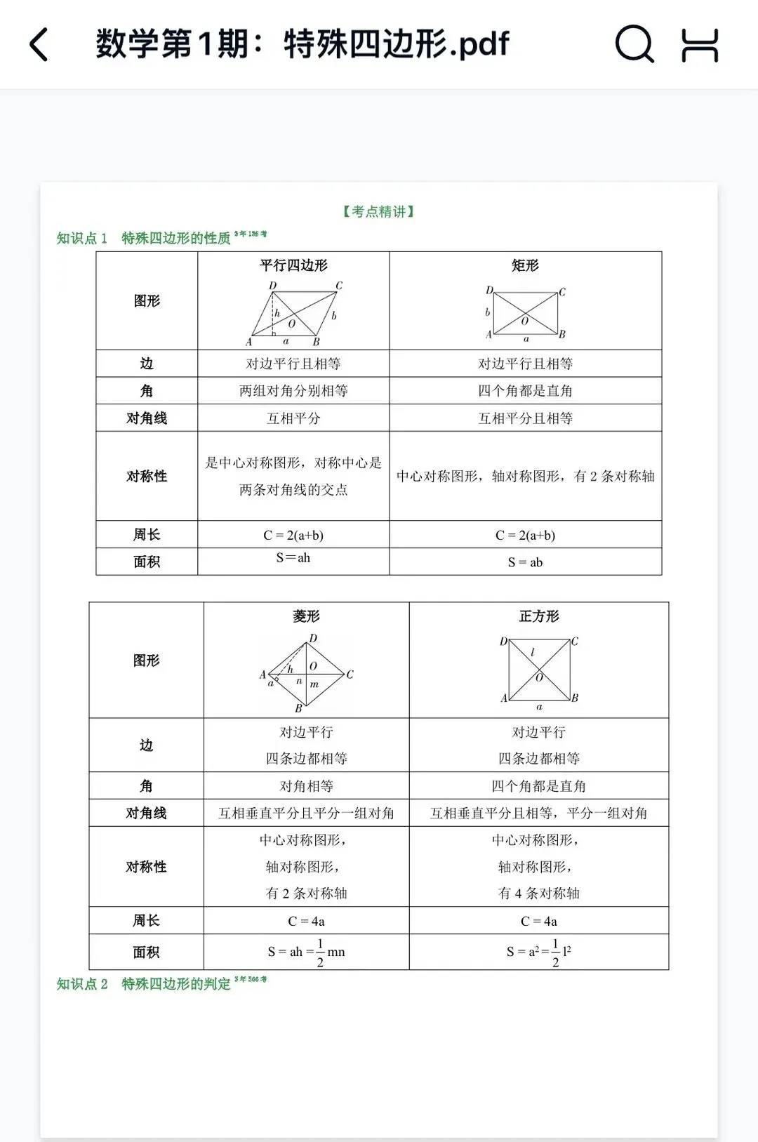 26年中考数学必背知识点汇总-第3张图片-四季读书网