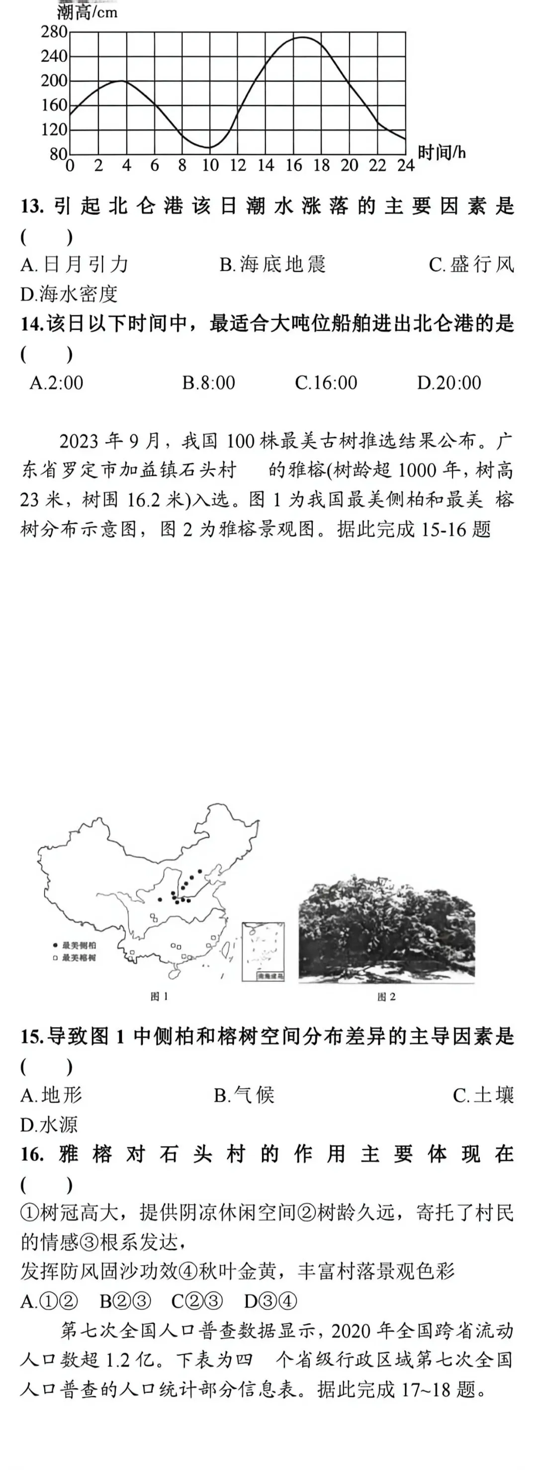 【河南省2025级高一会考真题】2024级2025年河南省普通高中学业水平合格性考试试题及答案(生物+历史+地理)三科试卷+三科答案 第4张 【河南省2025级高一会考真题】2024级2025年河南省普通高中学业水平合格性考试试题及答案(生物+历史+地理)三科试卷+三科答案 第4张