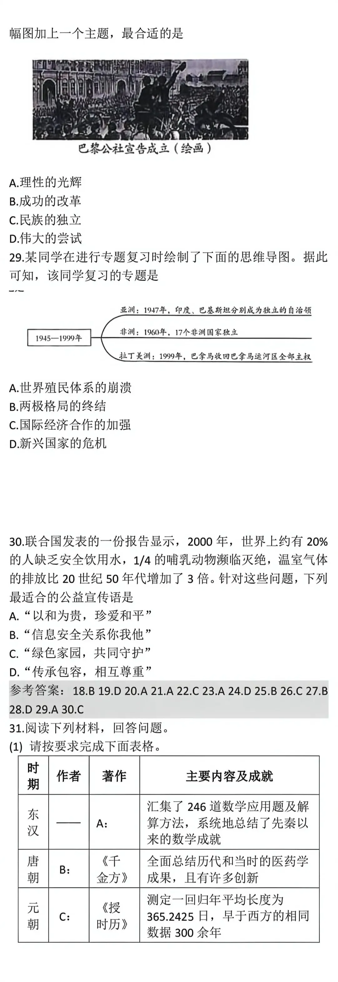 【河南省2025级高一会考真题】2024级2025年河南省普通高中学业水平合格性考试试题及答案(生物+历史+地理)三科试卷+三科答案 第29张 【河南省2025级高一会考真题】2024级2025年河南省普通高中学业水平合格性考试试题及答案(生物+历史+地理)三科试卷+三科答案 第29张