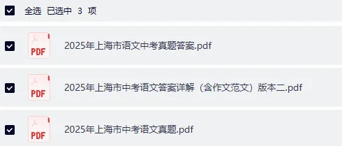2025 上海中考语文真题试卷 完整版含解析|高清可下载 第3张