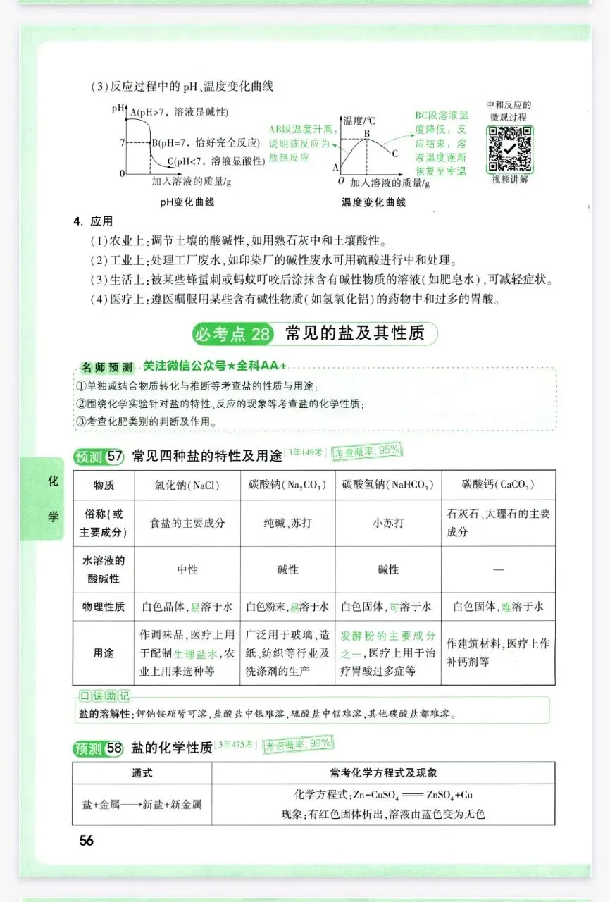 2026年中考化学复习各单元考点解析-第27张图片-四季读书网