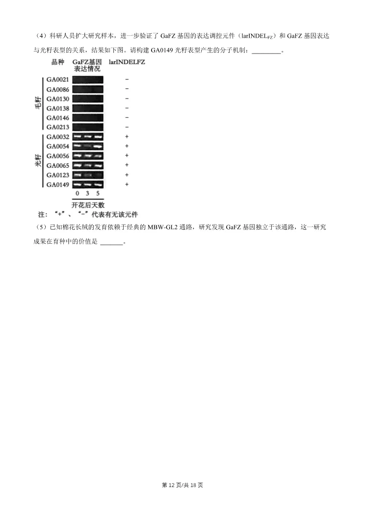 2026北京昌平高三一模生物试卷 第12张